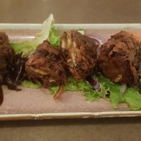 Onion Pakora at Sachins in Newcastle Upon Tyne