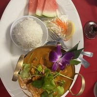 Red curry tofu!   at Thai Spice in Corpus Christi