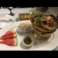 Yellow curry with tofu and veggies!  at Thai Spice in Corpus Christi