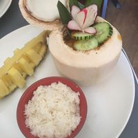 Red Curry (Vegan) - Beautiful presentation, amazing flavor at Thai Spice in Corpus Christi