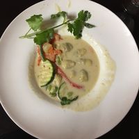 Tom Kha w/ artichoke at Thai Spice in Corpus Christi