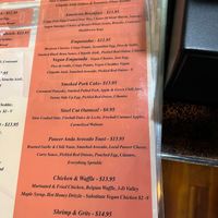 menu at Breakfast AF in Louisville