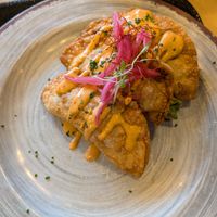 Vegan empanadas at Breakfast AF in Louisville