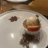 Crème brûlée with toffee ice cream   at Vila Vita Burghotel in Dinklage