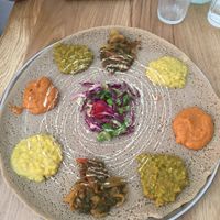Injera at Tenat in Tel Aviv