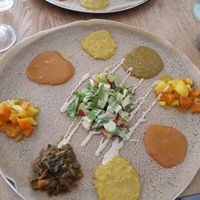 Vegan medley at Tenat in Tel Aviv