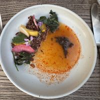 Red rice / dashi  at 3rd Cousin in San Francisco