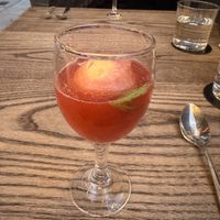 Passion fruit sorbet and concord grape shrub  at 3rd Cousin in San Francisco