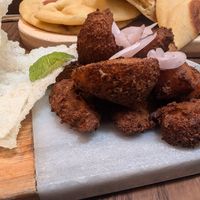 A closer look at the lion's mane mushrooms at Kommune Lebuh Victoria in Penang