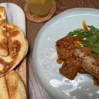 Rendang and flat bread  at Kommune Lebuh Victoria in Penang