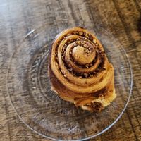 Oat cinnamon roll at Oats Day Long   in Brussels