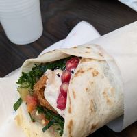 Falafel wrap at Jamal's Falafel in Oslo