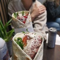 Falafel wraps at Jamal's Falafel in Oslo