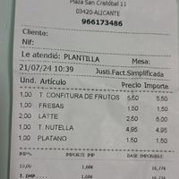  at La Crème Creperie  in Alicante