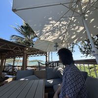 comfy couches and ocean view outside :,)  at Upa Upa  in Guayanilla