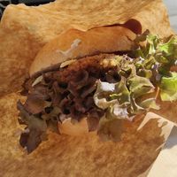 Schnitzel semmel at Die Vegane Fleischerei - Frauenstraße in Munich