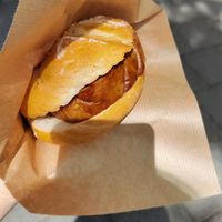 Leberkäsesemmel at Die Vegane Fleischerei - Frauenstraße in Munich
