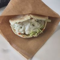 Pulled pork sandwich at Die Vegane Fleischerei - Frauenstraße in Munich