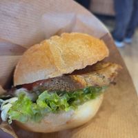 Schnitzel semmel at Die Vegane Fleischerei - Frauenstraße in Munich