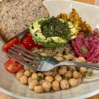 Veggie bowl at Luna Bakery & Cafe  in Moreland Hills