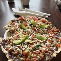 Tlayudas  at El Cantaro Vegan Mexican Restaurant in Monterey