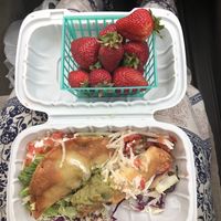 Strawberries NOT from El Cantaro😄 at El Cantaro Vegan Mexican Restaurant in Monterey