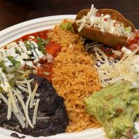 Combination platter #3  at El Cantaro Vegan Mexican Restaurant in Monterey