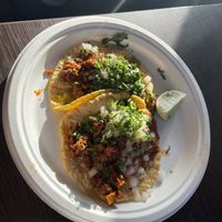 Steak tacos  at El Cantaro Vegan Mexican Restaurant in Monterey