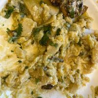 Almost eaten Tamal at El Cantaro Vegan Mexican Restaurant in Monterey