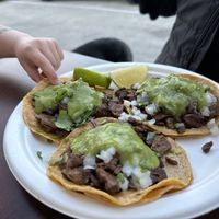 Tacos de asada  at El Cantaro Vegan Mexican Restaurant in Monterey