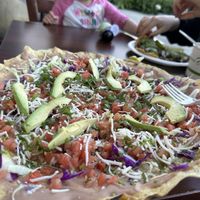 Tlayuda  at El Cantaro Vegan Mexican Restaurant in Monterey