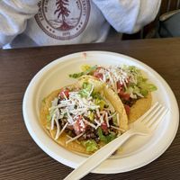 Tacos (2)  at El Cantaro Vegan Mexican Restaurant in Monterey