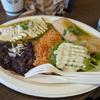 Combo #1 at El Cantaro Vegan Mexican Restaurant in Monterey