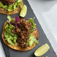 Tempeh tacos at Copper Bonnet in 