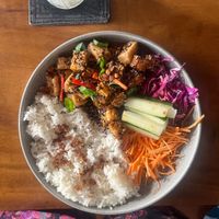 Sticky tofu & tempeh   at Copper Bonnet in 