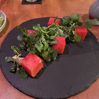 watermelon, feta and watercress salad  at Copper Bonnet in 
