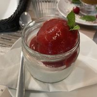 Panna cotta!!!😋  at Vege Italia in Krakow