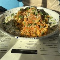Tagliatelle con ragu  at Vege Italia in Krakow