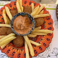 “Chicken” nuggets  at Yovego  in Doha