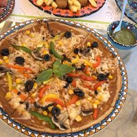 Veg pizza (GF- lentil & quinoa thin crust)    at Yovego  in Doha