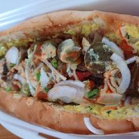 Hotdog at Crusty Kuhna in Ljubljana