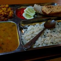 Vegan Thali at Siblings Cafe in Arambol