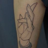 my Prithvi Mudra by Sera Rosewood   at Herr Fuchs & Frau Bär Tattoostudio in Berlin