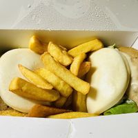 Chick’n bao buns  at Veggie Garden  in Harrogate
