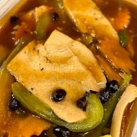 Vegan Chicken(Green Pepper & Black Bean Sauce) at Veggie Garden  in Harrogate