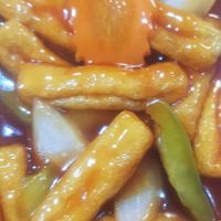 Sweet and sour tofu at Veggie Garden  in Harrogate