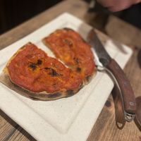 Pinsa bread  at Rubus in Brighouse