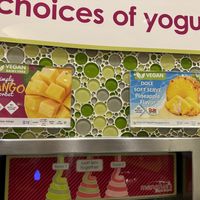 vegan options (1/19/24)  at Menchie's Frozen Yogurt  in San Diego