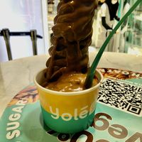 Hazelnut with biscoff sauce, biscoff pieces and almonds  at Yolé - Bugis in Central Singapore