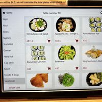 Menu part 1  at Hokkaido Sushi in Launceston